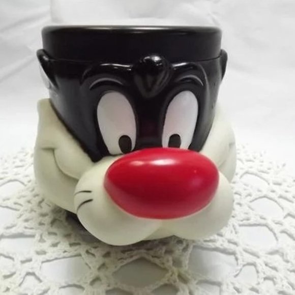 🆕 Sylvester the Cat Plastic Coffee Mug 1992 Warner Brother's Looney Tunes Mug - Picture 2 of 5